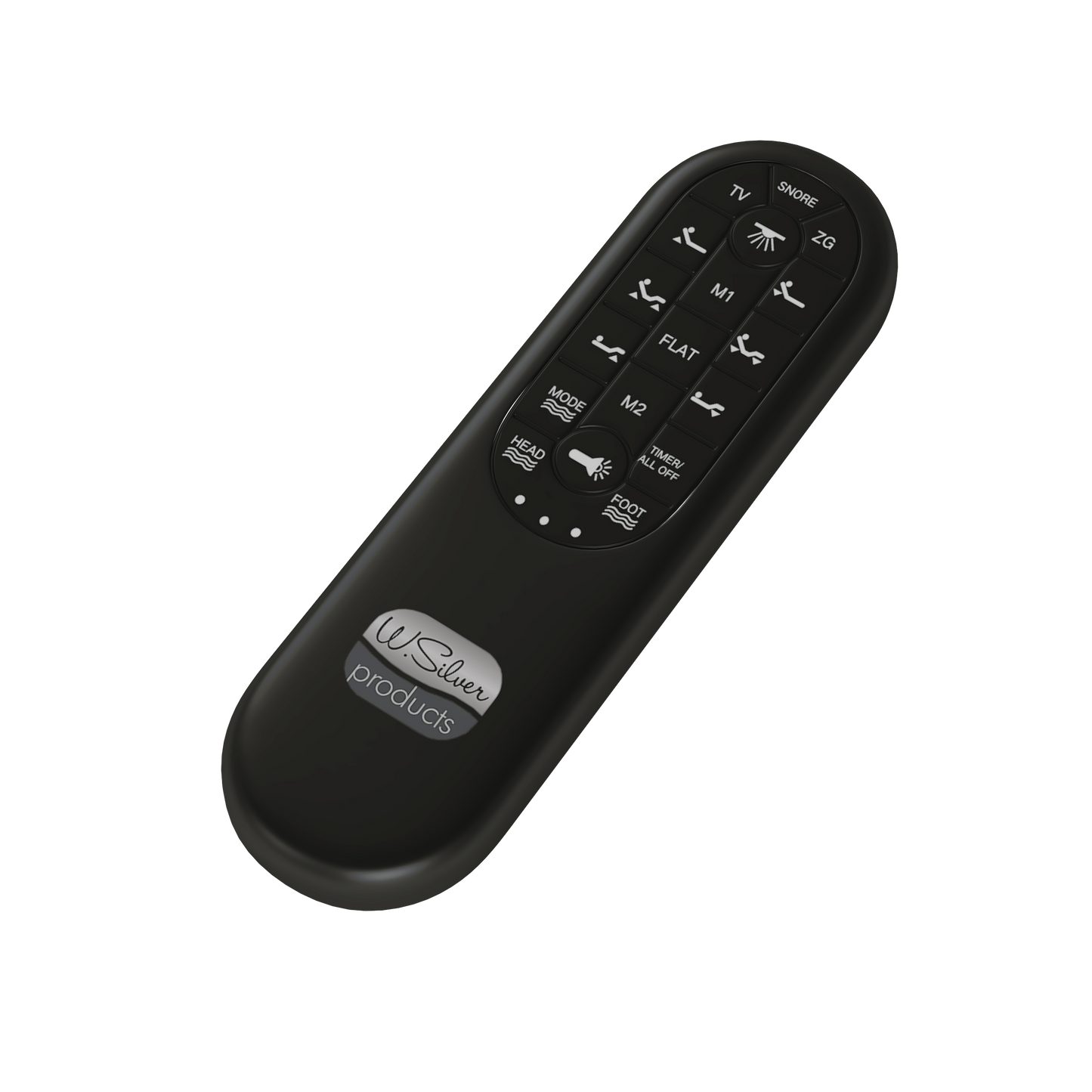 WSilver SS46 Adjustable Base Wireless 16-Button Remote with Lumbar Support