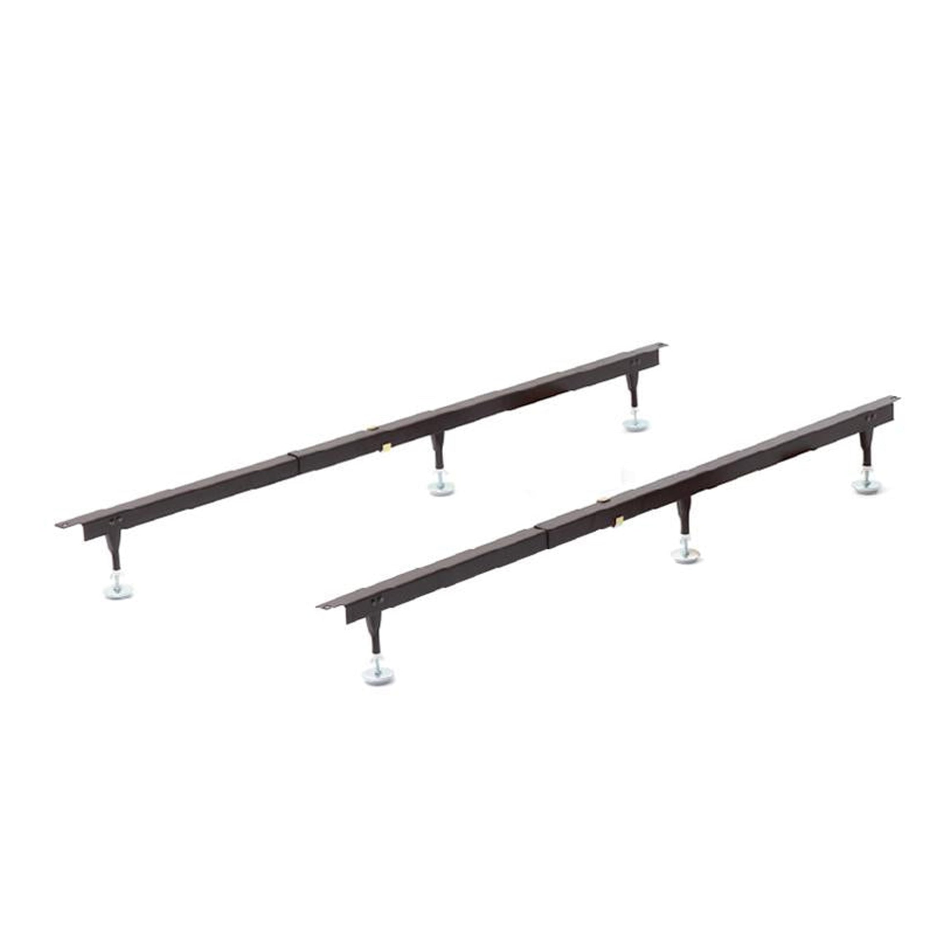 WSilver Center Supports for Wood or Metal Side Rails Adjustable Glide Legs