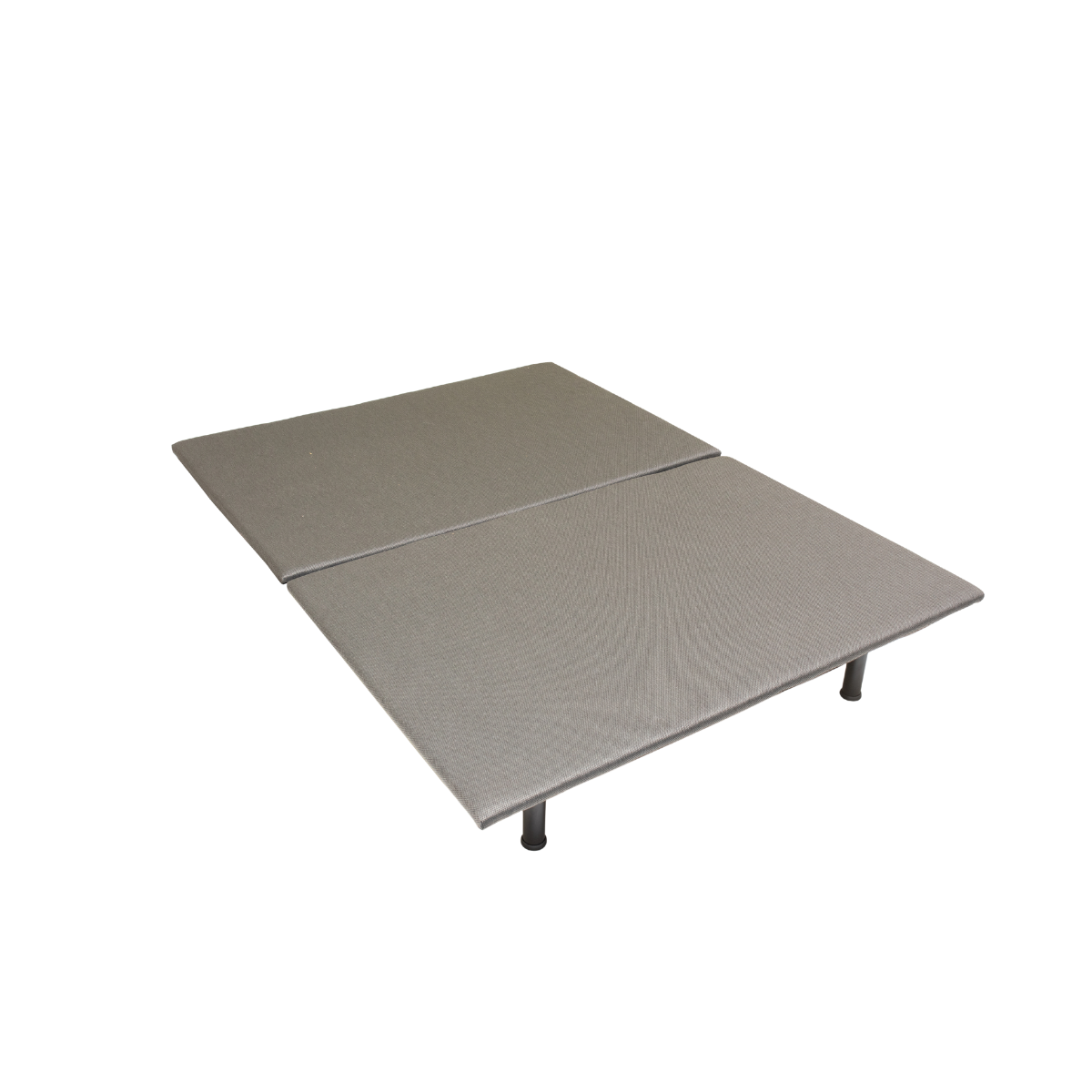 WSilver Heavy-Duty Legs Upholstered High-Rise Platform Base