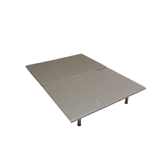 WSilver Heavy-Duty Legs Upholstered High-Rise Platform Base 